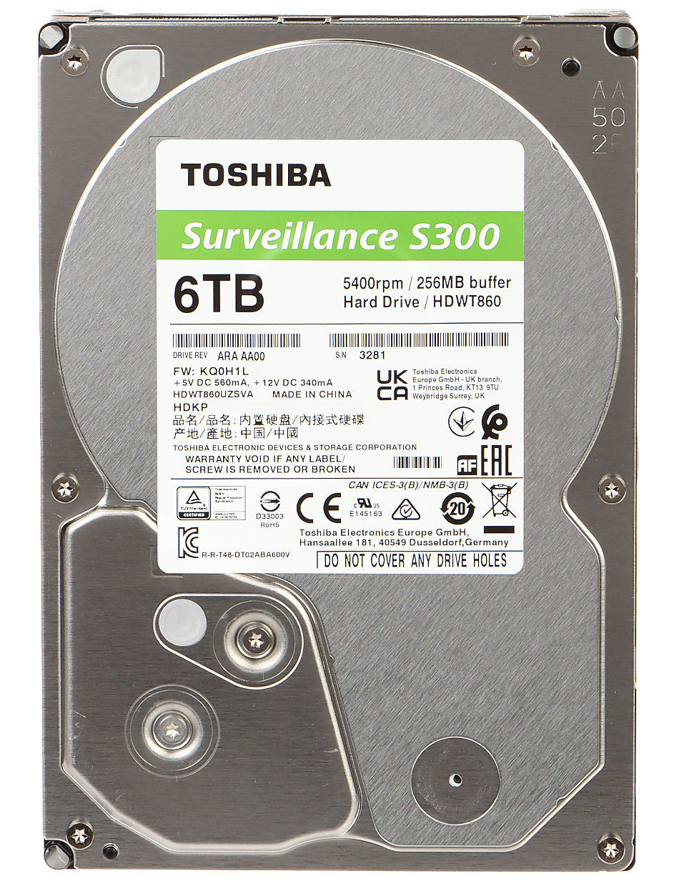 TOSHIBA SURVEILLANCE HARD DRIVE - 6TB - Tophatter's Army Deals CCTV - Tophatter Daily Deals