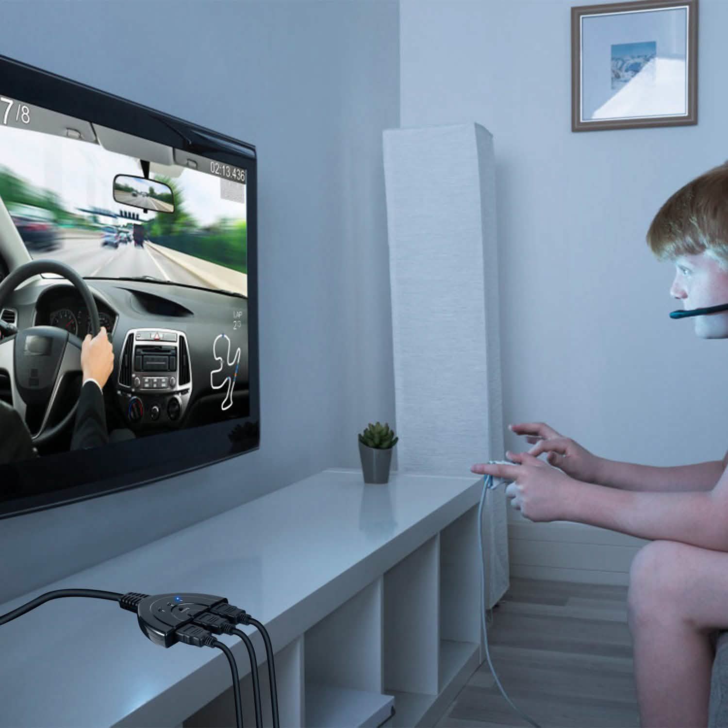 HDMI 1080P 3-in-1 Output HDTV Switch Splitter TV & Video - Tophatter Daily Deals