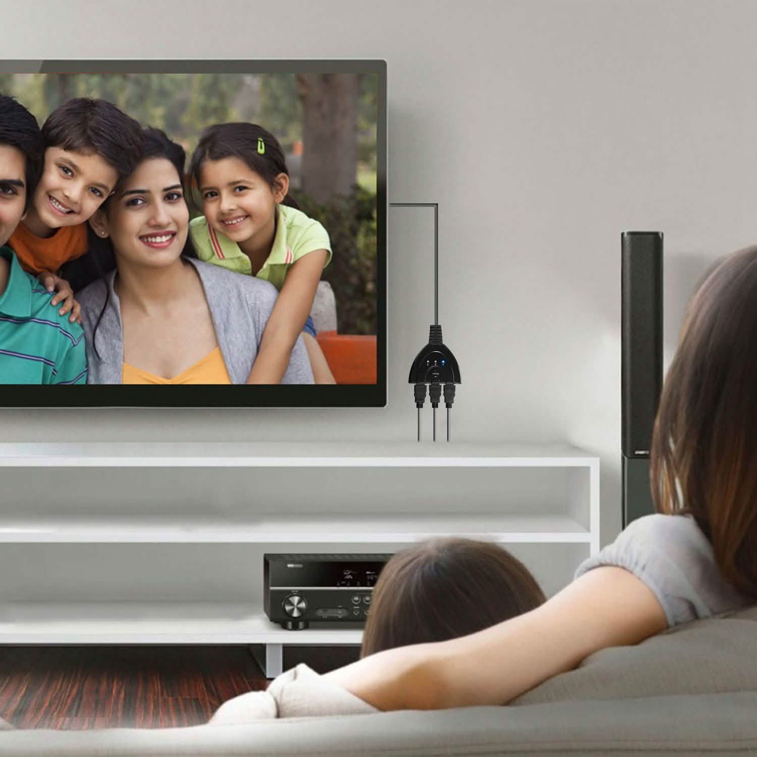 HDMI 1080P 3-in-1 Output HDTV Switch Splitter TV & Video - Tophatter Daily Deals