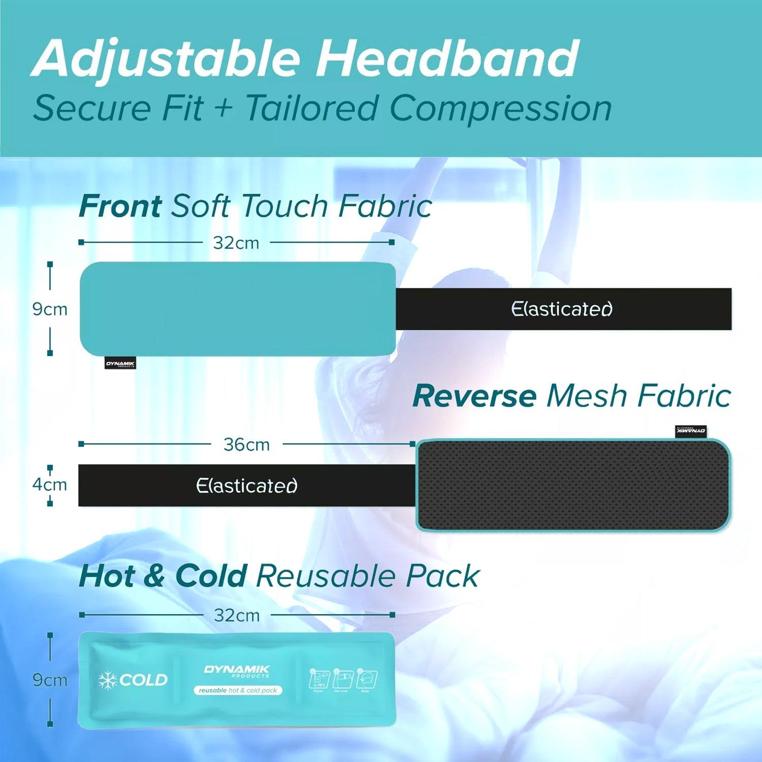 Migraine Ice Pack - Adjustable Head Wrap For Hot Cold Therapy Health Care - Tophatter Daily Deals