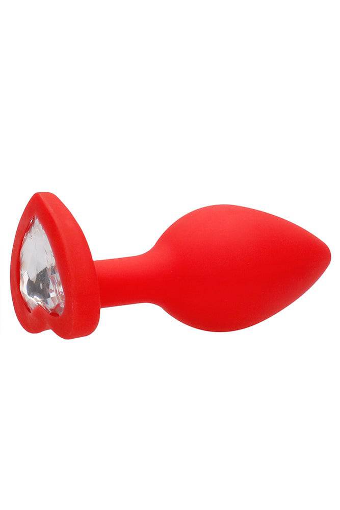 Ouch by Shots Toys - Diamond Heart Butt Plug - Assorted Red Medium Sex Toy - Tophatter Daily Deals