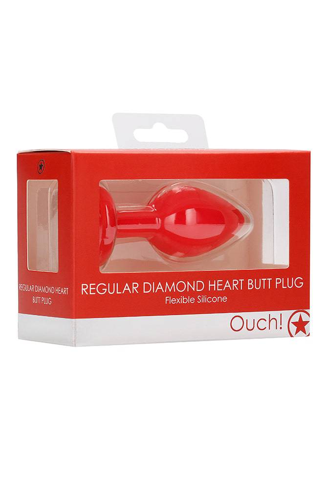 Ouch by Shots Toys - Diamond Heart Butt Plug - Assorted Sex Toy - Tophatter Daily Deals