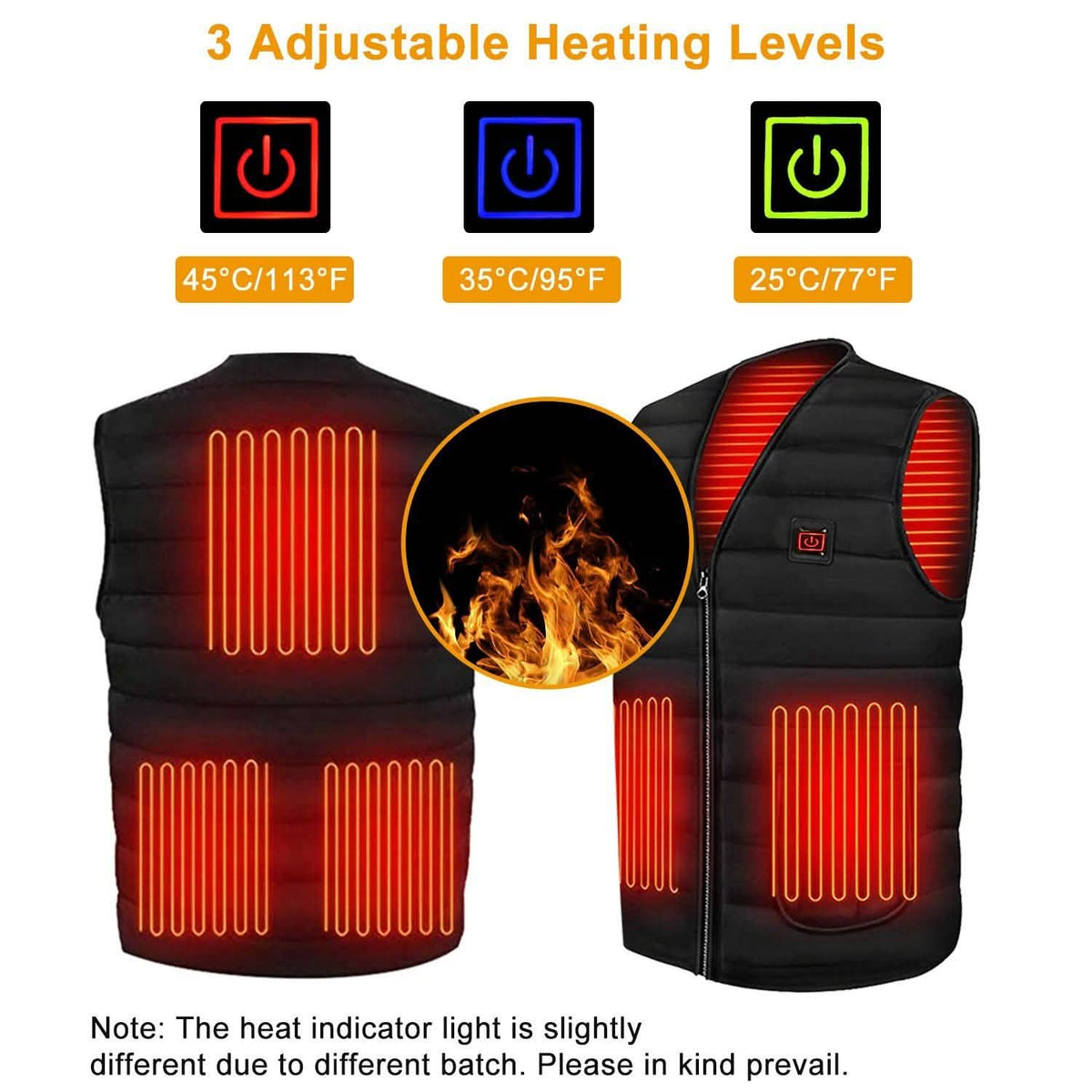 Heat Jacket Vest Men's Outerwear - Tophatter Daily Deals