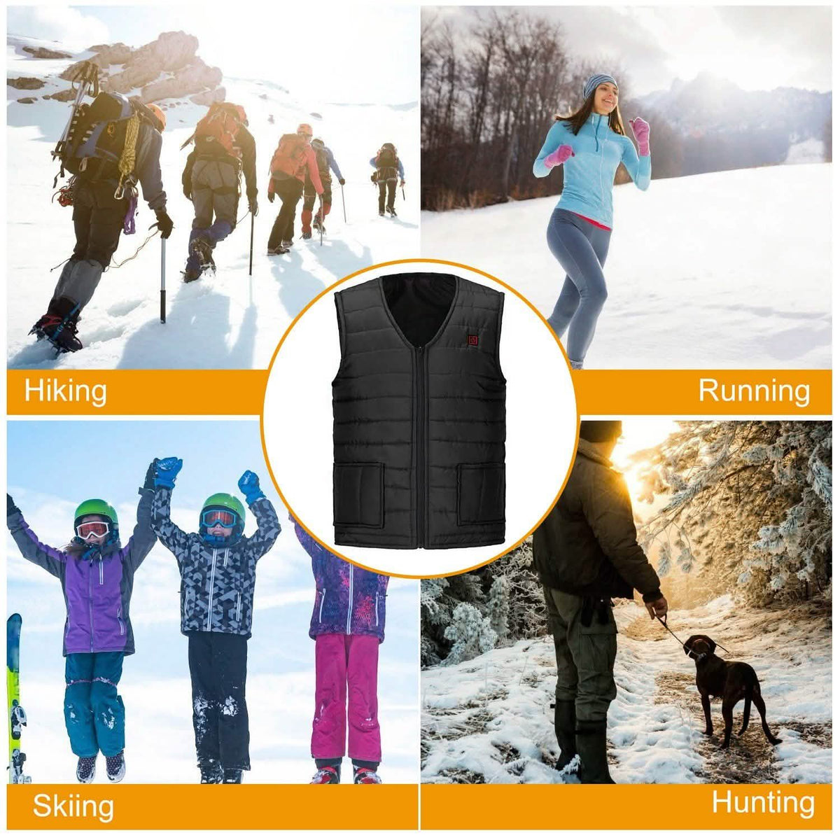 Heat Jacket Vest Men's Outerwear - Tophatter Daily Deals