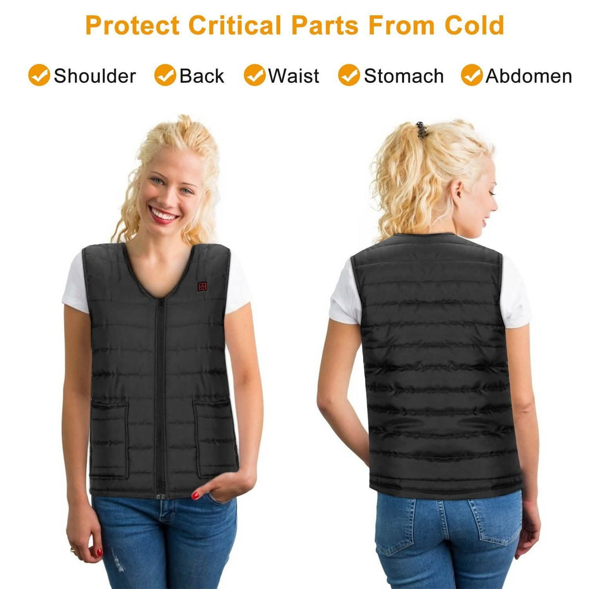 Heat Jacket Vest Men's Outerwear - Tophatter Daily Deals