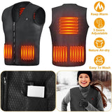 Heat Jacket Vest with 3 Adjustable Temperatures Men's Outerwear - Tophatter Daily Deals