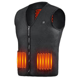 Heat Jacket Vest with 3 Adjustable Temperatures Men's Outerwear - Tophatter Daily Deals