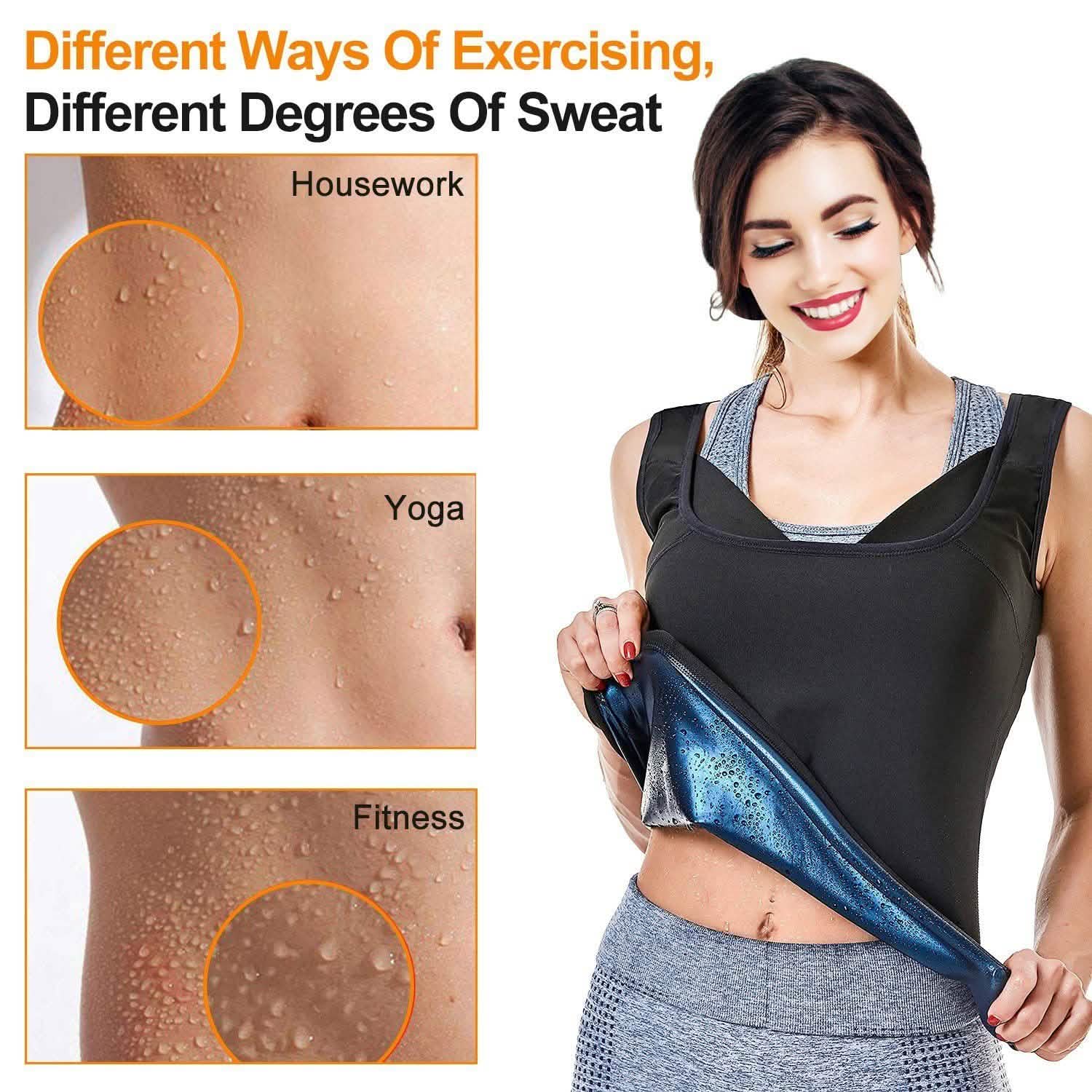 Heat Trapping Pullover Sweat Gym Vest Fitness & Exercise - Tophatter Daily Deals