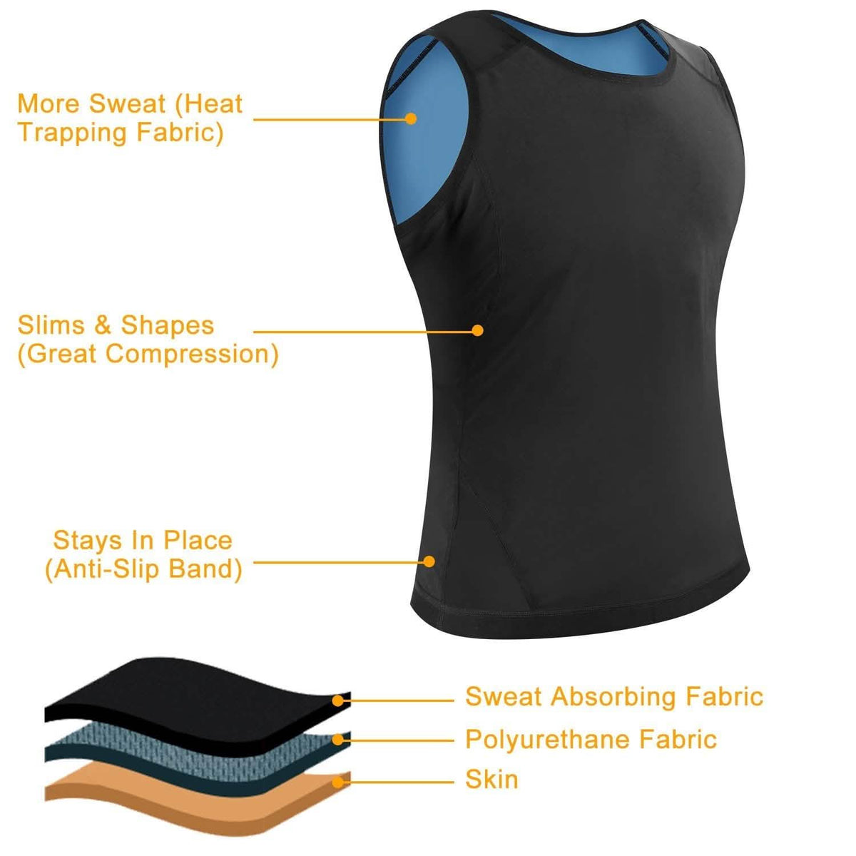 Heat Trapping Pullover Sweat Gym Vest Fitness & Exercise - Tophatter Daily Deals