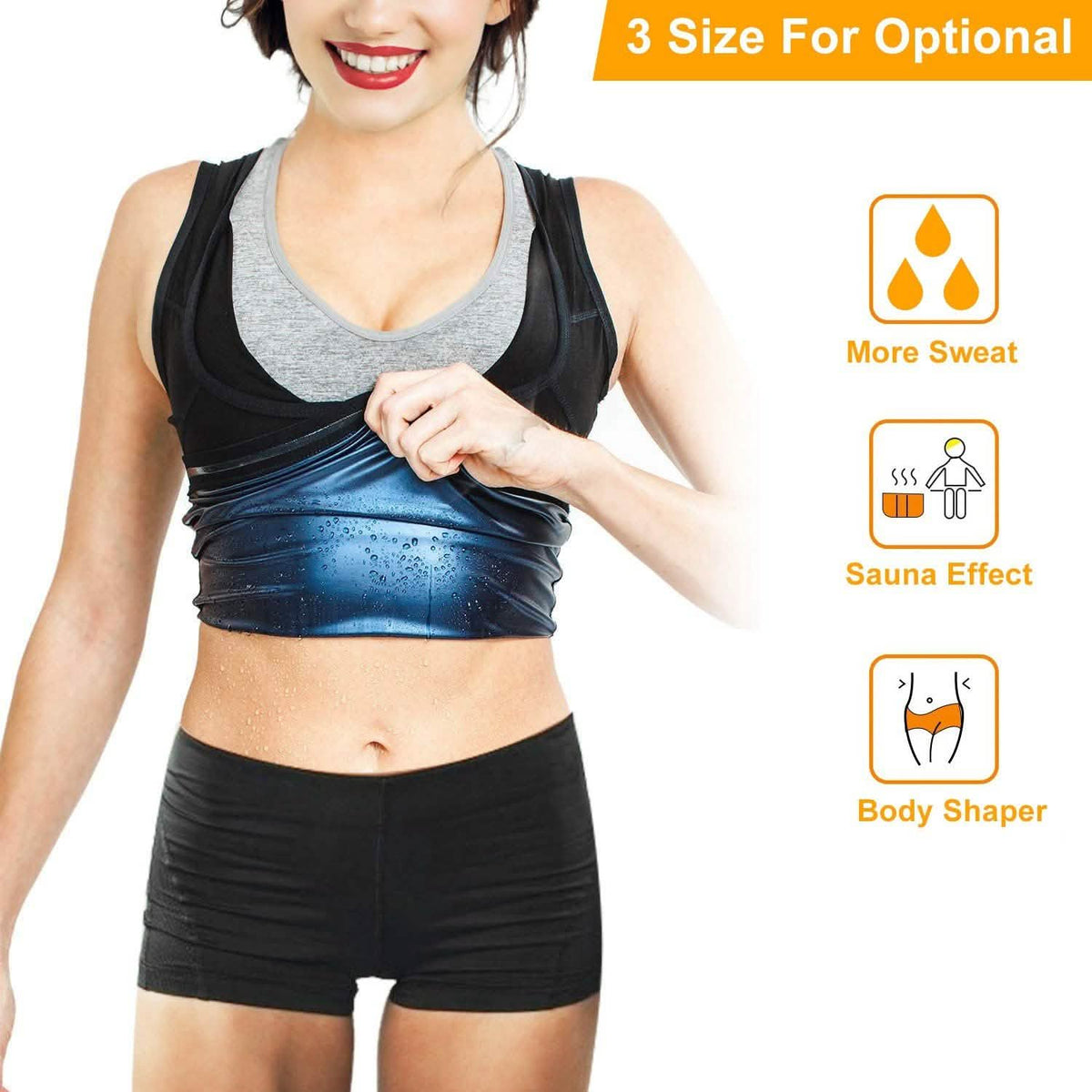 Heat Trapping Pullover Sweat Gym Vest Fitness & Exercise - Tophatter Daily Deals