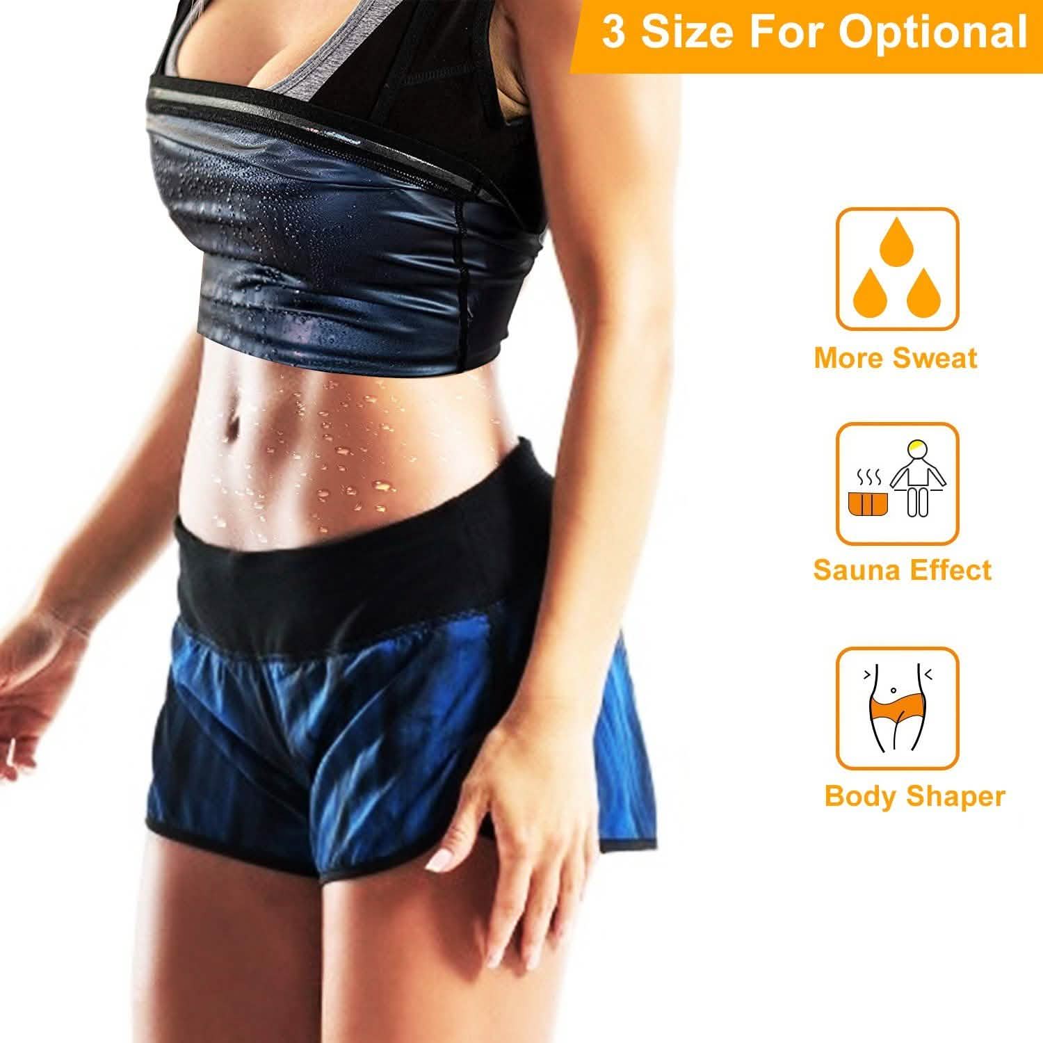 Heat Trapping Pullover Sweat Gym Vest Fitness & Exercise - Tophatter Daily Deals