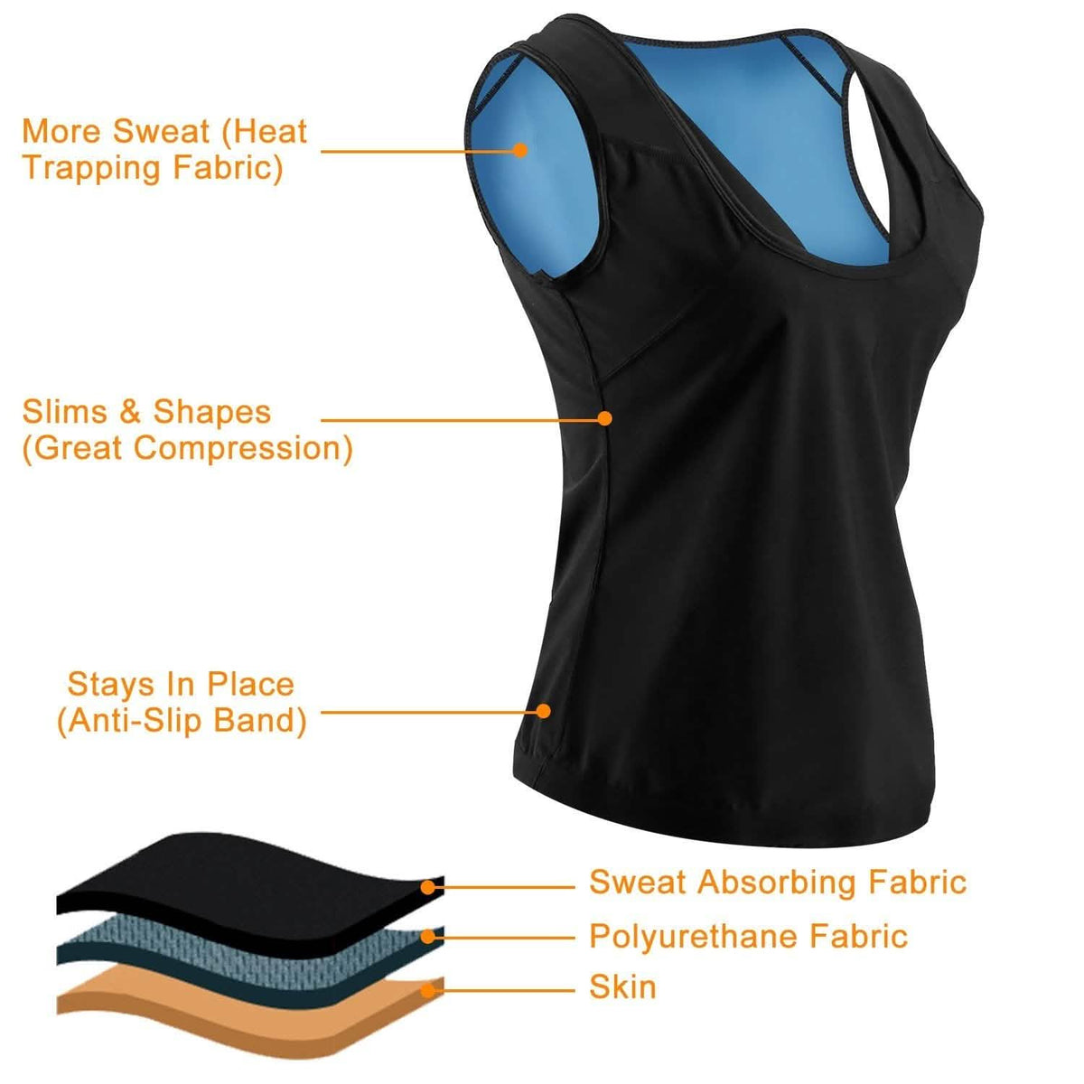 Heat Trapping Pullover Sweat Gym Vest Fitness & Exercise - Tophatter Daily Deals