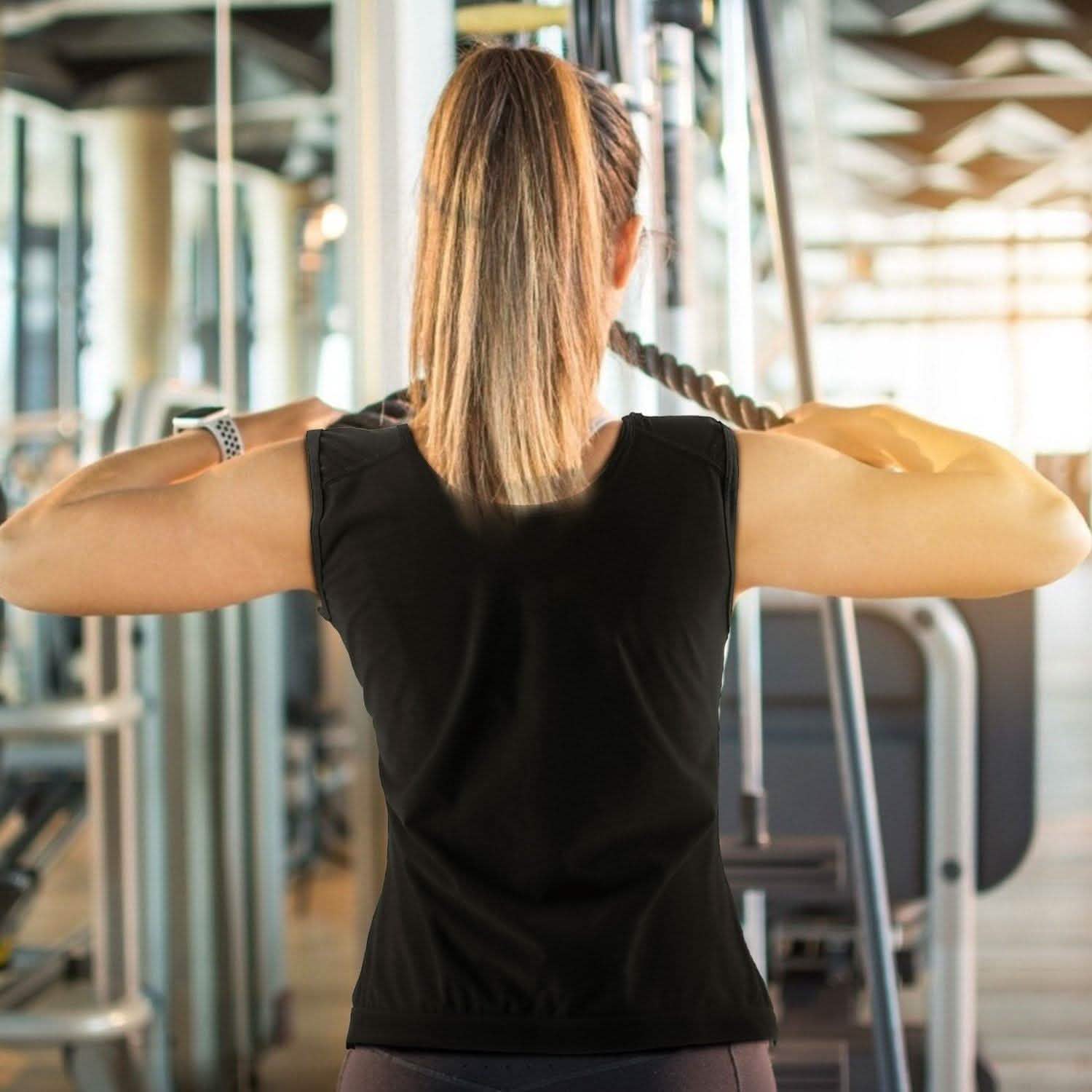 Heat Trapping Pullover Sweat Gym Vest Fitness & Exercise - Tophatter Daily Deals