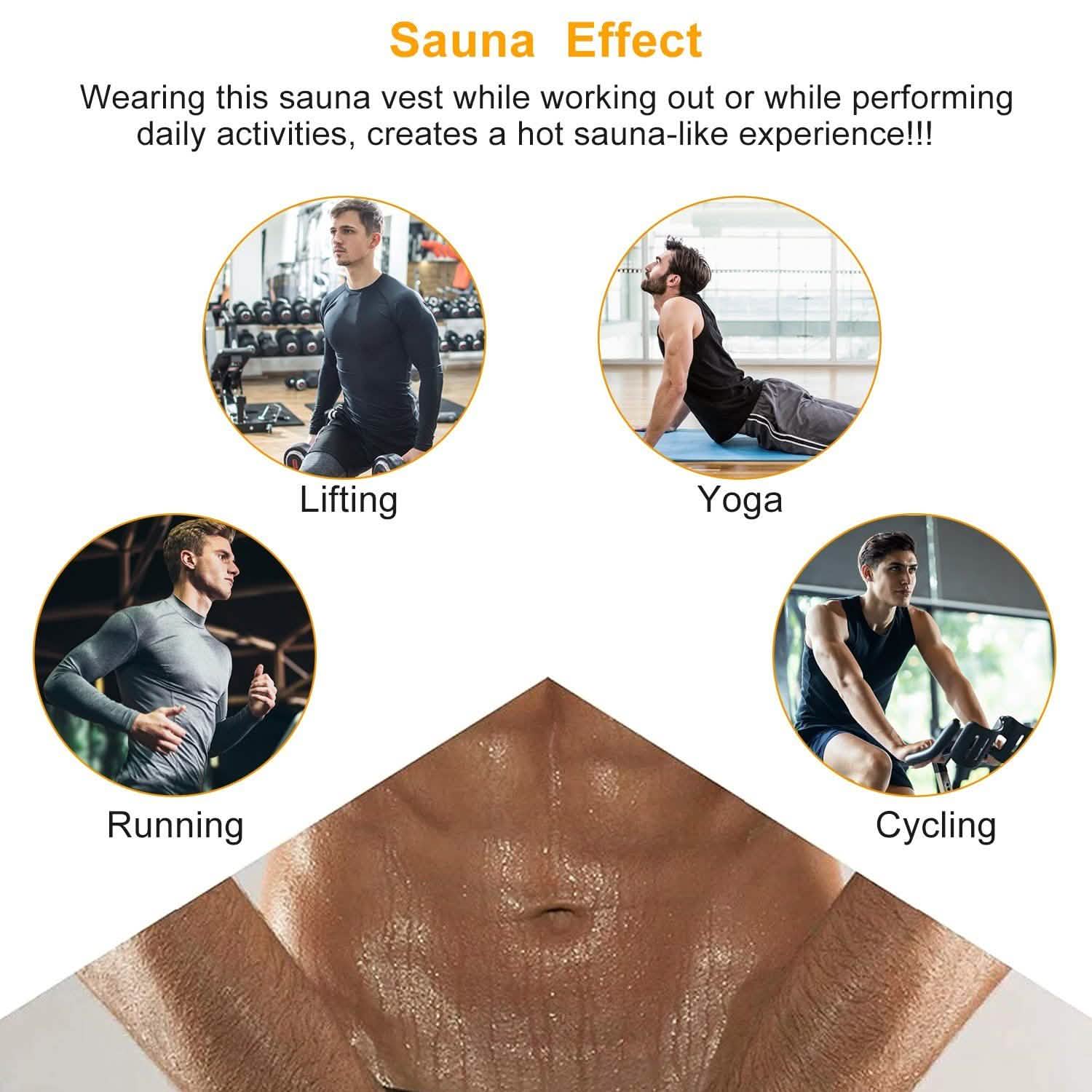 Heat Trapping Pullover Sweat Gym Vest Fitness & Exercise - Tophatter Daily Deals