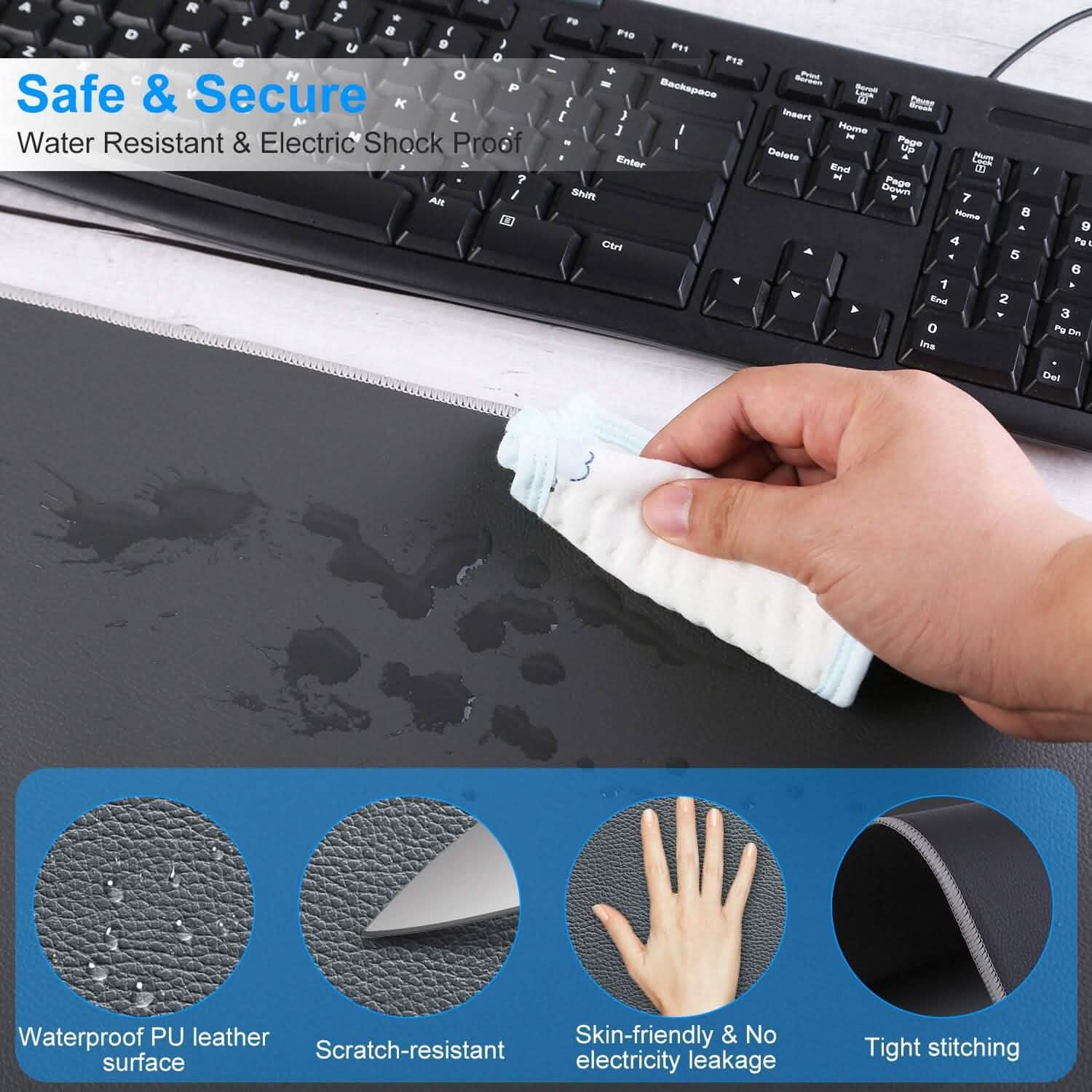 Heated Gaming Mouse Pad Large Computer Accessories - Tophatter Daily Deals