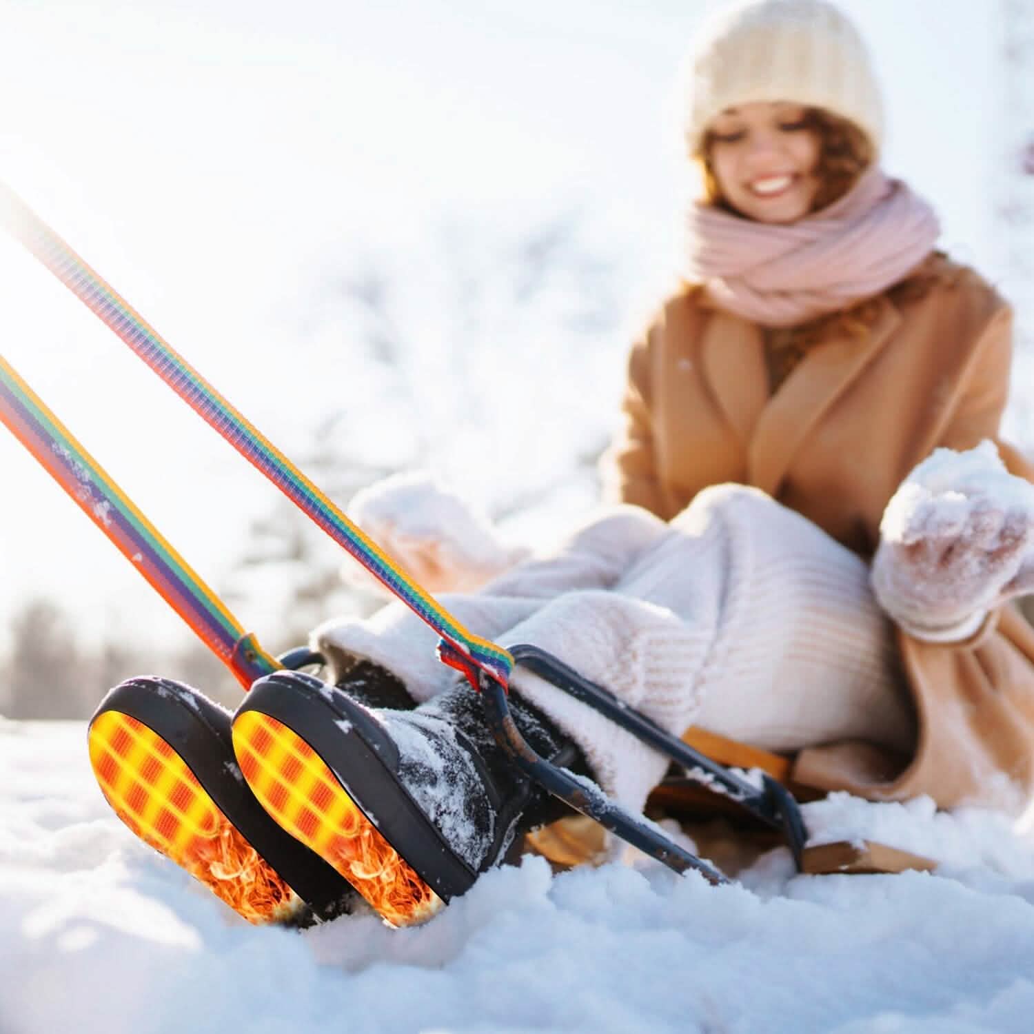 Heated Insoles Electric Heated Foot Warmer Outdoor Recreation - Tophatter Daily Deals