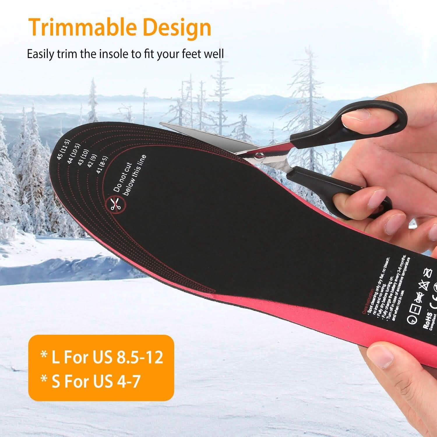 Heated Insoles Electric Heated Foot Warmer Outdoor Recreation - Tophatter Daily Deals