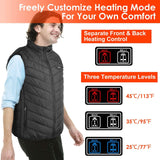 Heated Vest Electric USB Jacket with 3 Temperature Levels Outdoor Recreation - Tophatter Daily Deals