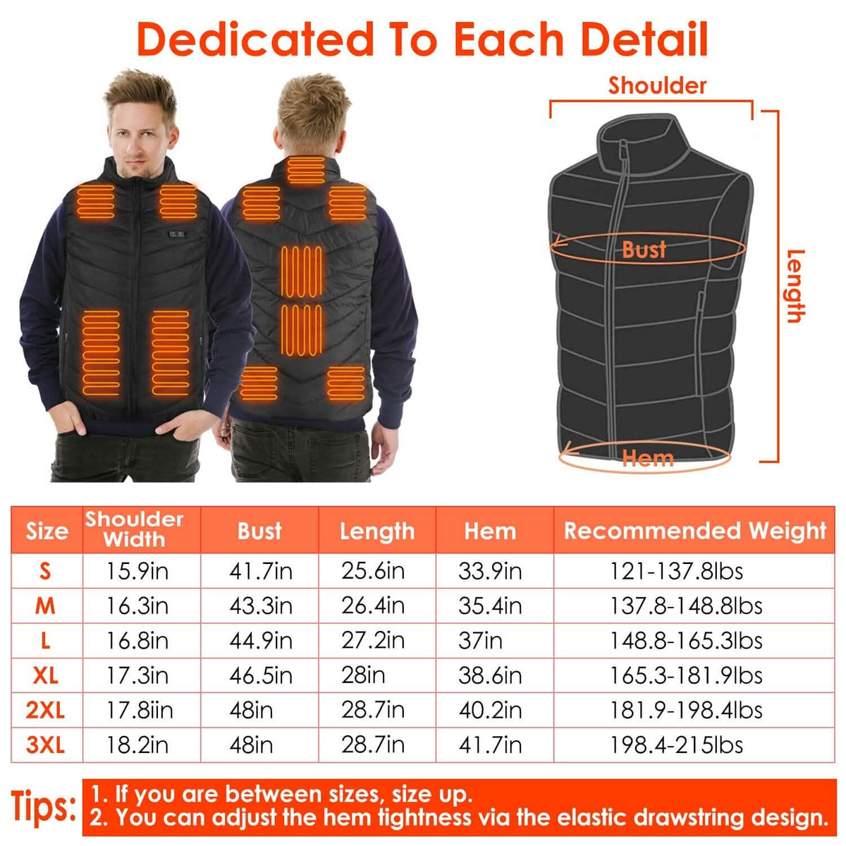 Heated Vest Electric USB Jacket with 3 Temperature Levels Outdoor Recreation - Tophatter Daily Deals