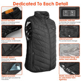 Heated Vest Electric USB Jacket with 3 Temperature Levels Outdoor Recreation - Tophatter Daily Deals