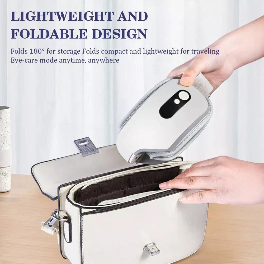 Electric Eye Massager - Rechargeable Eye Therapy Mask with Hot Compress/Air Pressure/Bluetooth Music and 5 Working Modes Personal Care - Tophatter Daily Deals