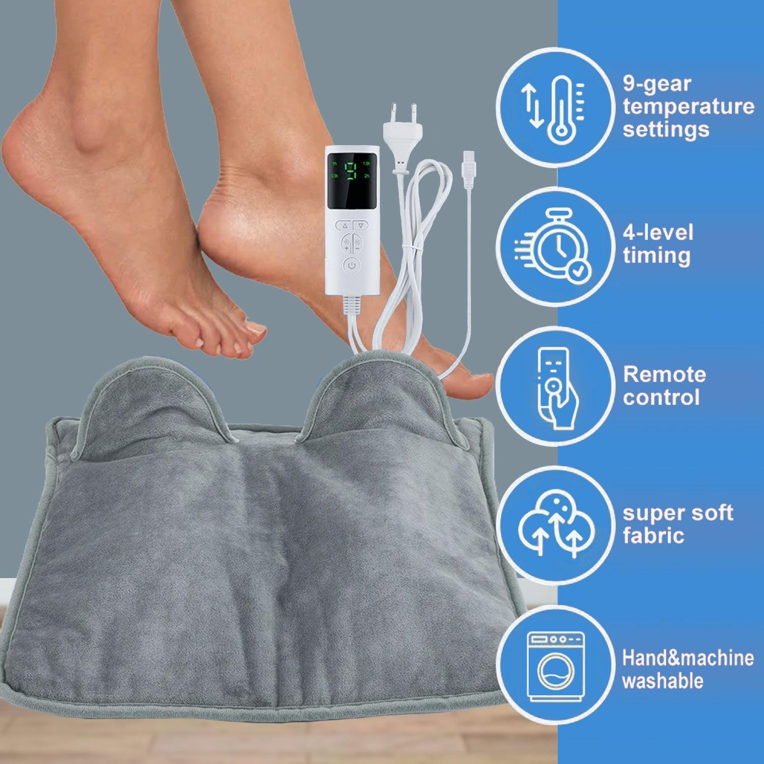 Heated Foot Pad - Electric Heated Foot Warmer Washable Winter Warm Feet Heating Cushion Apparel & Accessories - Tophatter Daily Deals