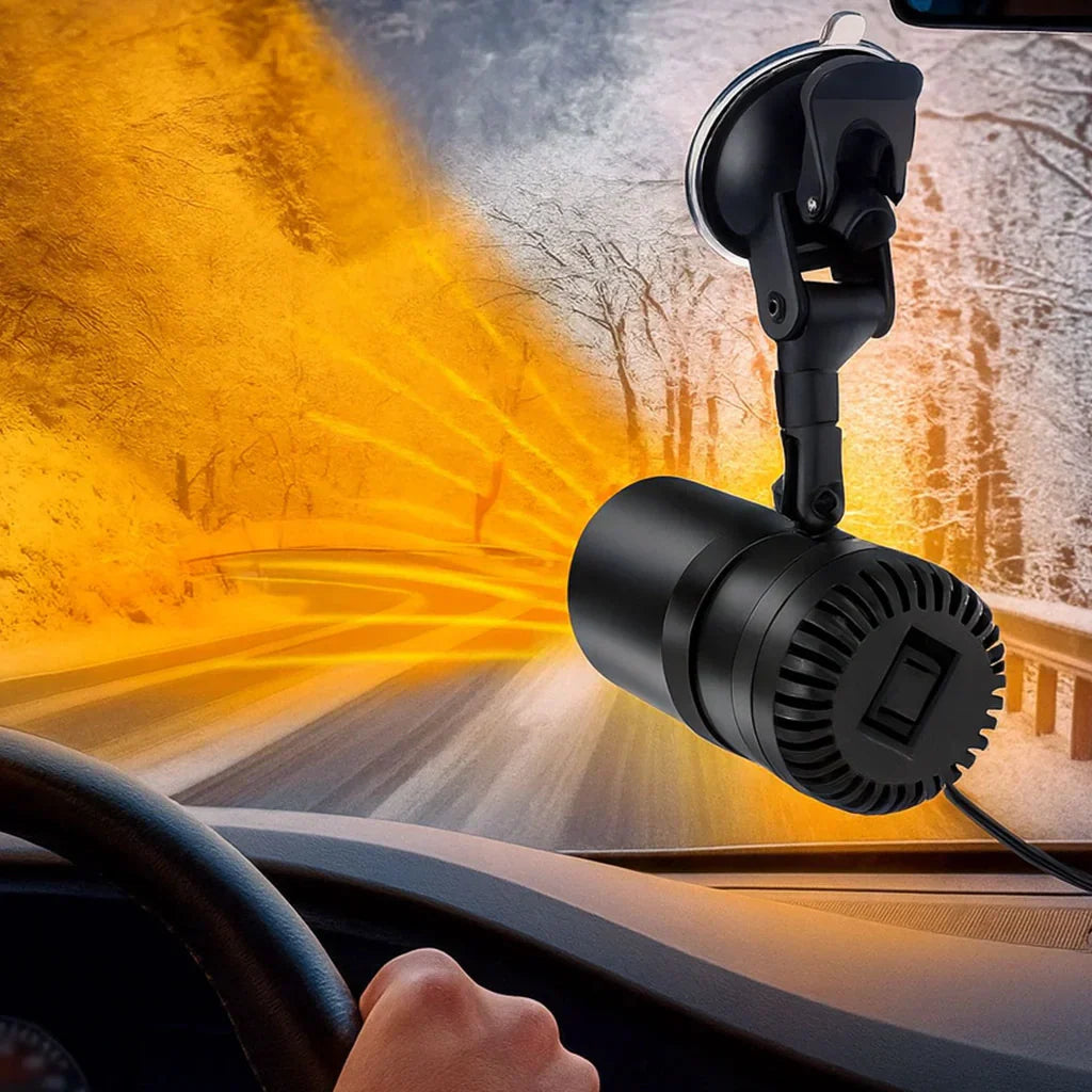 Windshield Defroster Fast Heating Car Plug 360 Adjustable Black - Tophatter Daily Deals