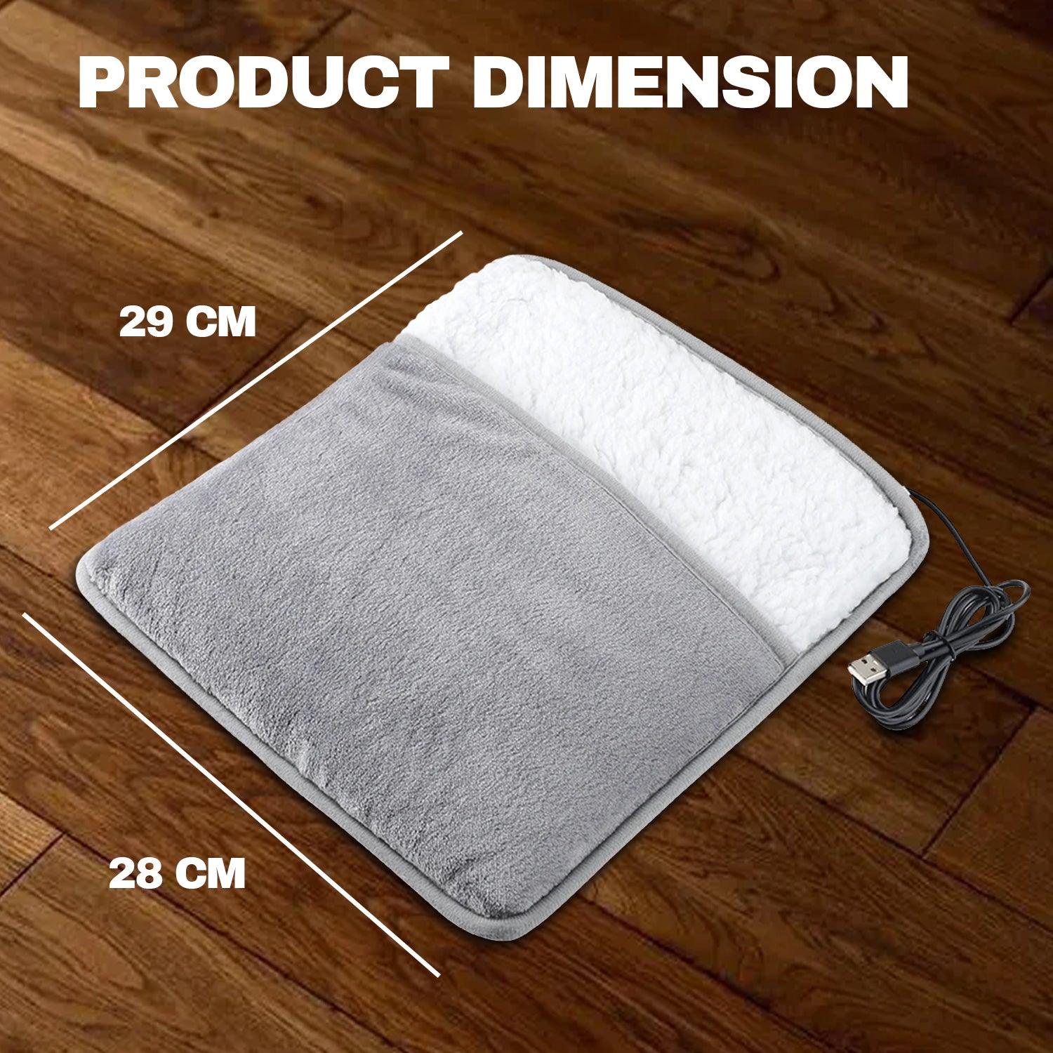 Heated Foot Warmer - Electric USB Winter Warm Mat Hand Heating Pad Cushion Apparel & Accessories - Tophatter Daily Deals