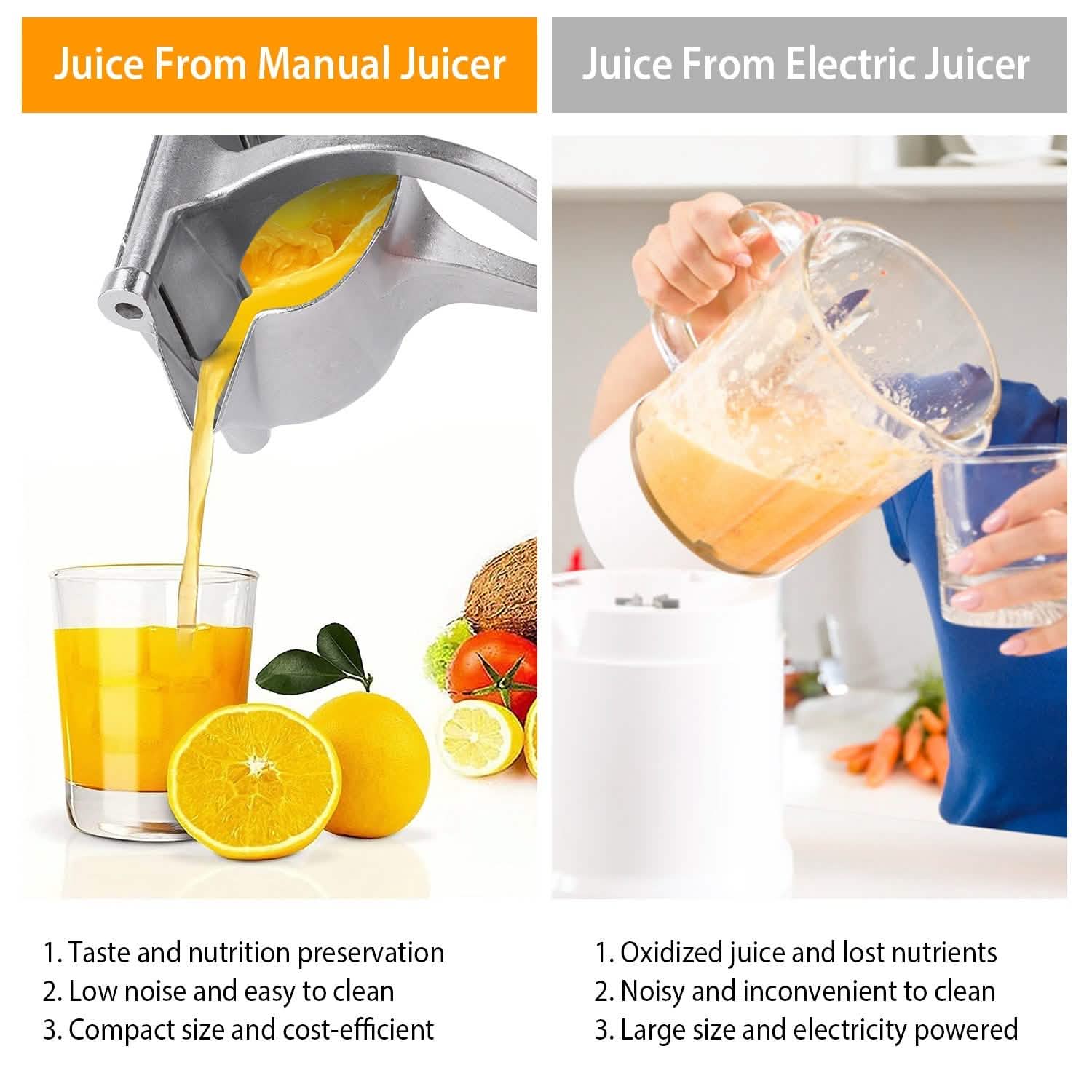 Heavy Duty Manual Fruit Juice Extractor Kitchen Tools & Gadgets - Tophatter Daily Deals