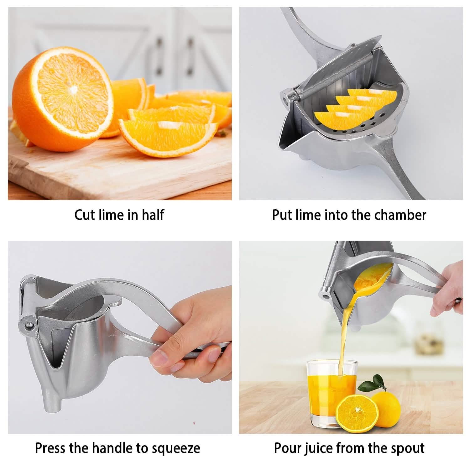 Heavy Duty Manual Fruit Juice Extractor Kitchen Tools & Gadgets - Tophatter Daily Deals