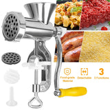 Heavy Duty Manual Meat Grinder Kitchen Appliances - Tophatter Daily Deals