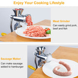Heavy Duty Manual Meat Grinder Kitchen Appliances - Tophatter Daily Deals