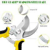 Heavy Duty Pruning Shears with Rust Proof Stainless Steel Blades Handheld Gardening Tools Garden & Patio - Tophatter Daily Deals