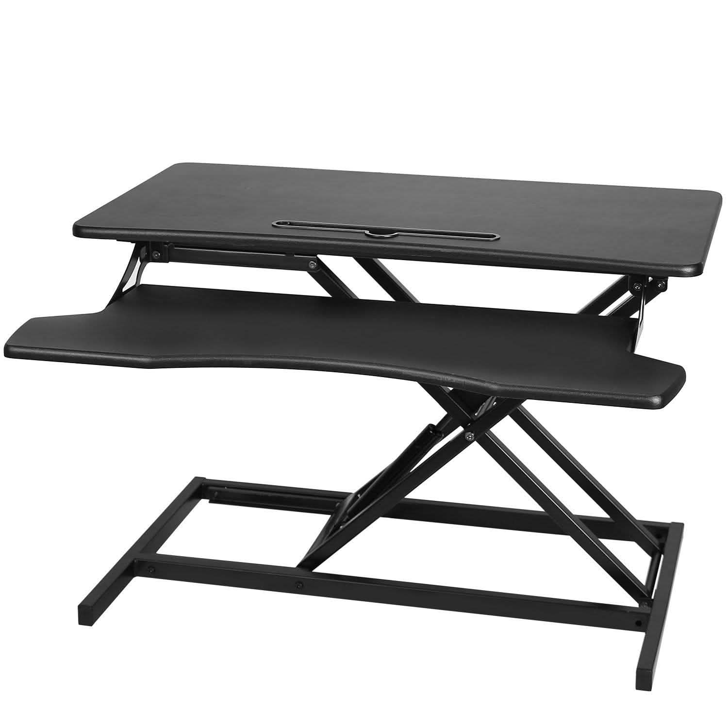 Height Adjustable Standing Desk Converter Workstation Computer Accessories - Tophatter Daily Deals