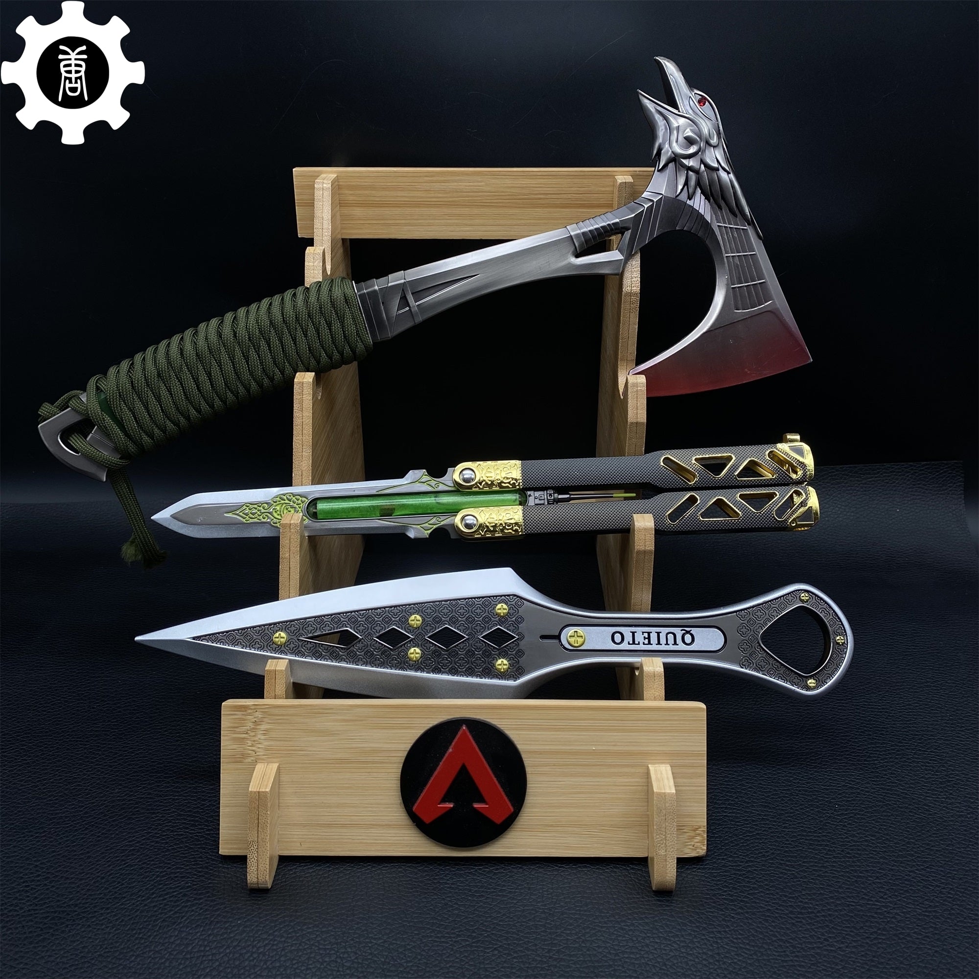 Best Metal Wraith Octane Bloodhound Heirloom Replicas 3 In 1 Pack 3 Heirlooms With Holder B - Tophatter Daily Deals