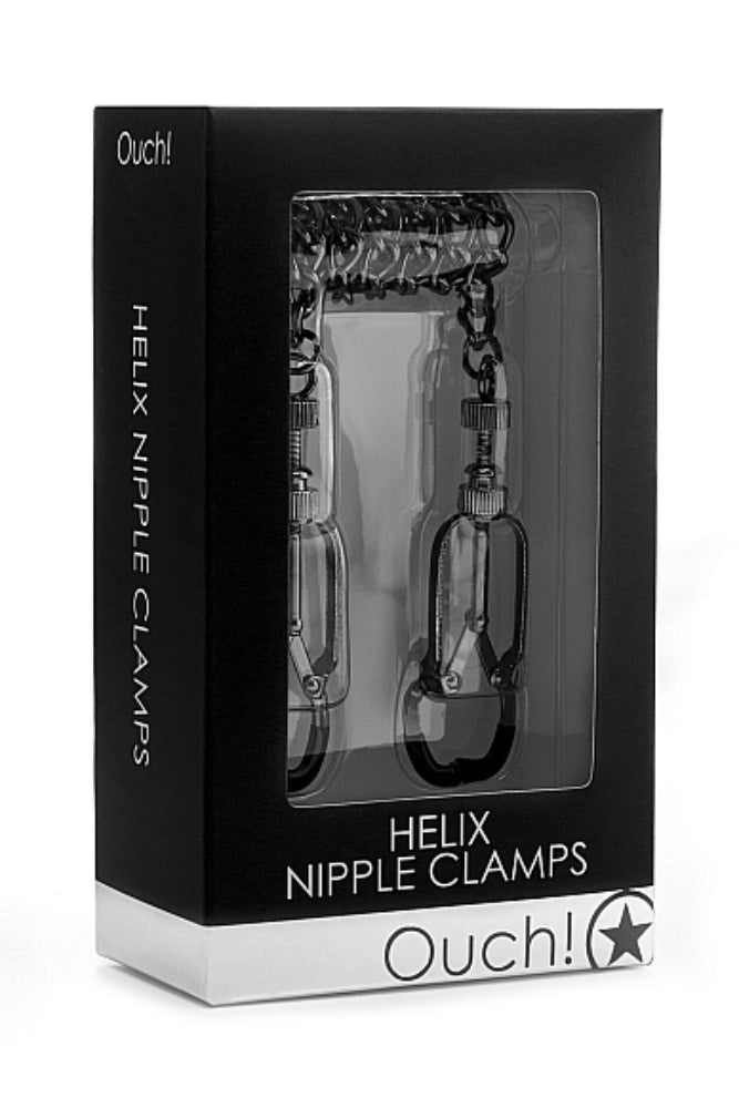 Helix Nipple Clamps by Ouch - Black BDSM - Tophatter Daily Deals