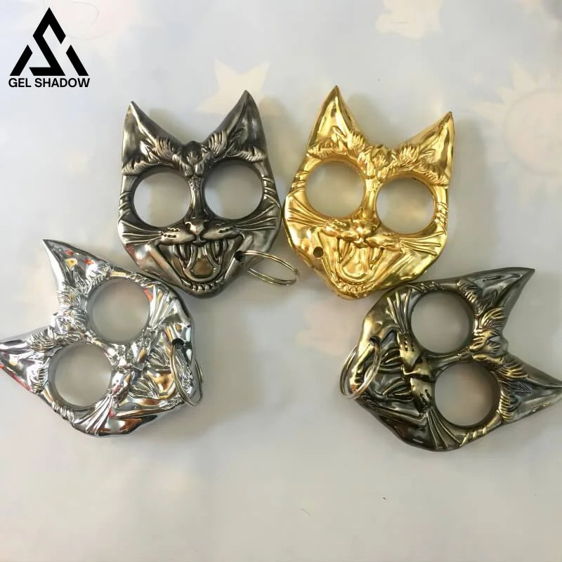 Hellcat Two finger Brass Knuckles Metal Cat-GS137 BRASSKNUCKLE - Tophatter Daily Deals