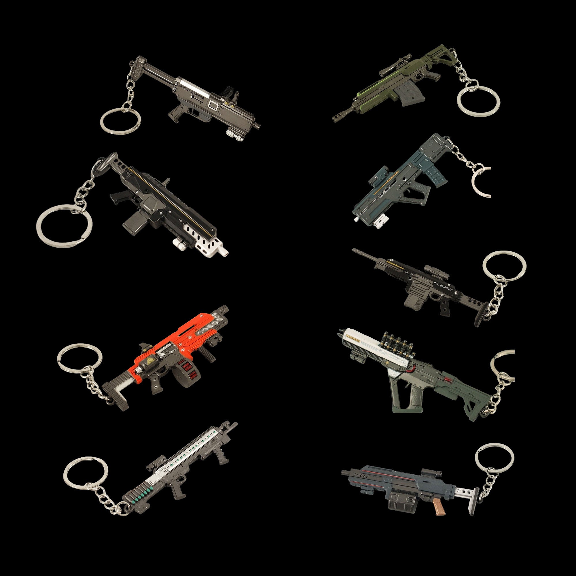 HD2 Gun Keychain Fantastic Charm 10 in 1 Pack 10 in 1 Pack - Tophatter Daily Deals