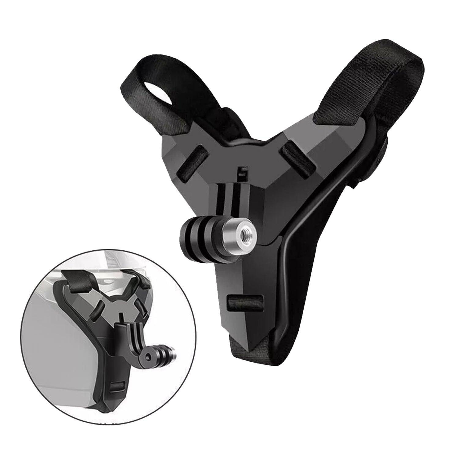 Helmet Camera Mount - Motorcycle Helmet Chin Strap Mount For Gopro Hero 9 8 7 5 Osmo Action Camera UK Sports & Outdoor - Tophatter Daily Deals
