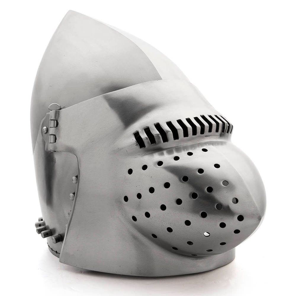 Hound Skull Pig Face Bascinet Jousting Medieval Helmet - TOPHATTER'S ARMORY DEALS Collectible Weapons - Tophatter Daily Deals