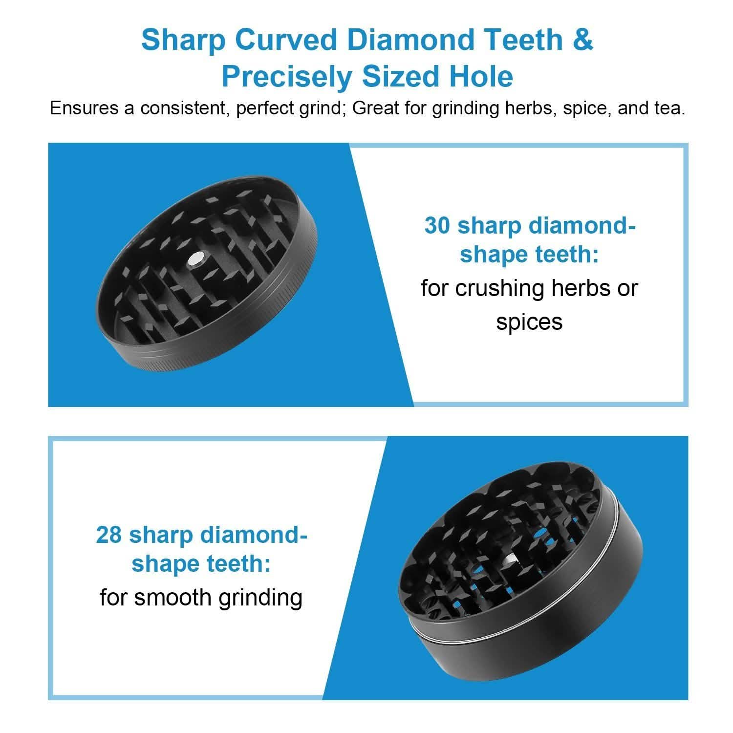 Herb Spice Tobacco Grinder Kitchen Tools & Gadgets - Tophatter Daily Deals