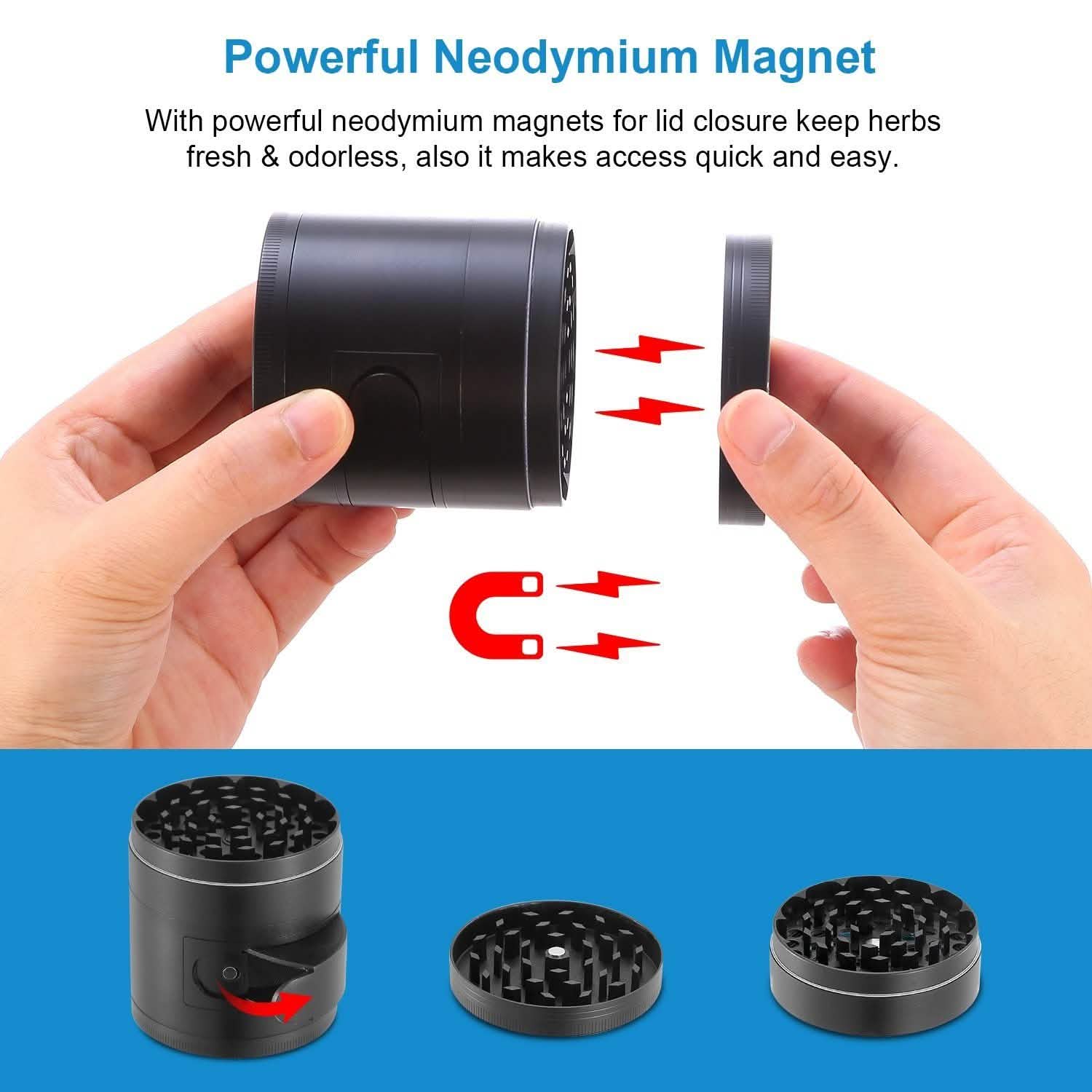 Herb Spice Tobacco Grinder Kitchen Tools & Gadgets - Tophatter Daily Deals