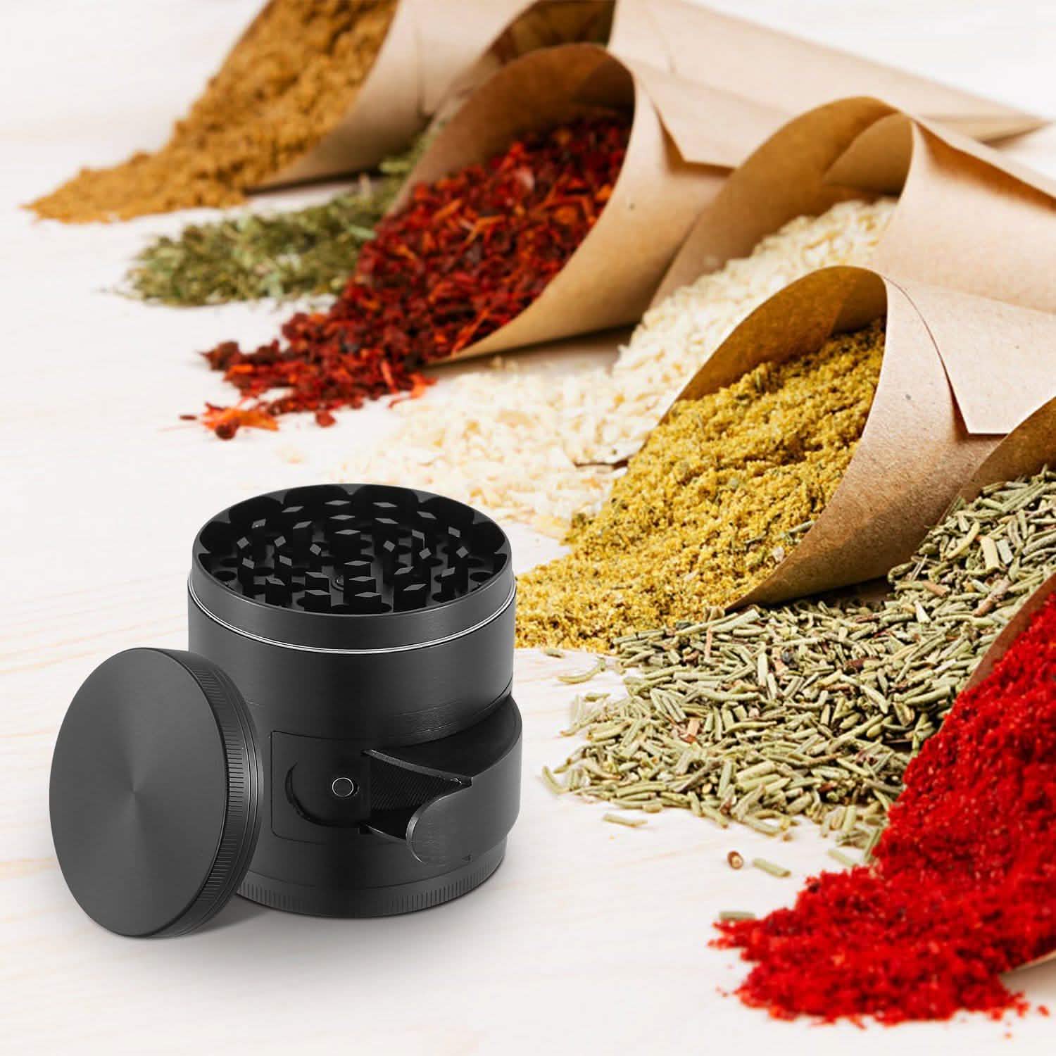 Herb Spice Tobacco Grinder Kitchen Tools & Gadgets - Tophatter Daily Deals