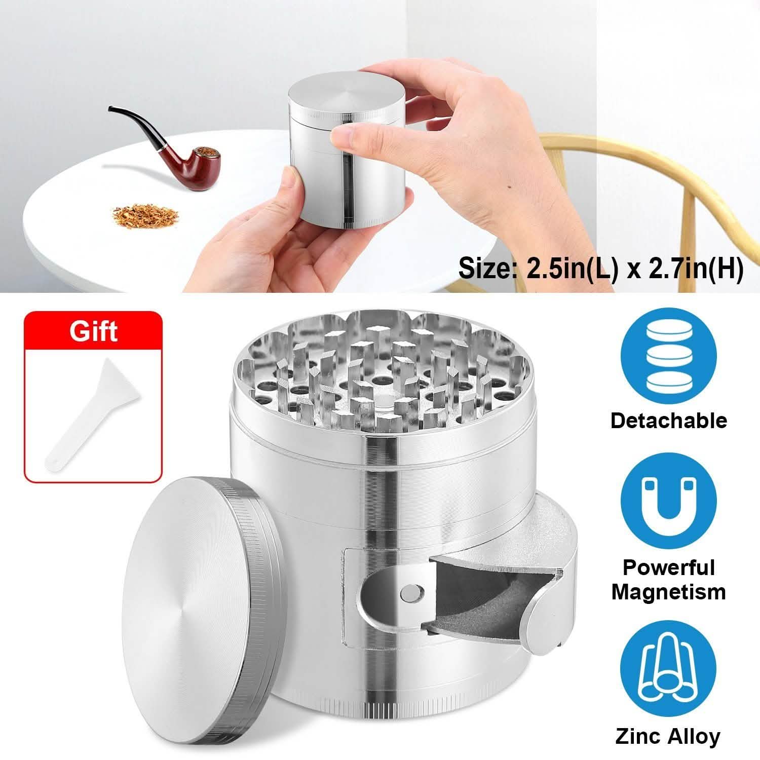 Herb Spice Tobacco Grinder Kitchen Tools & Gadgets - Tophatter Daily Deals