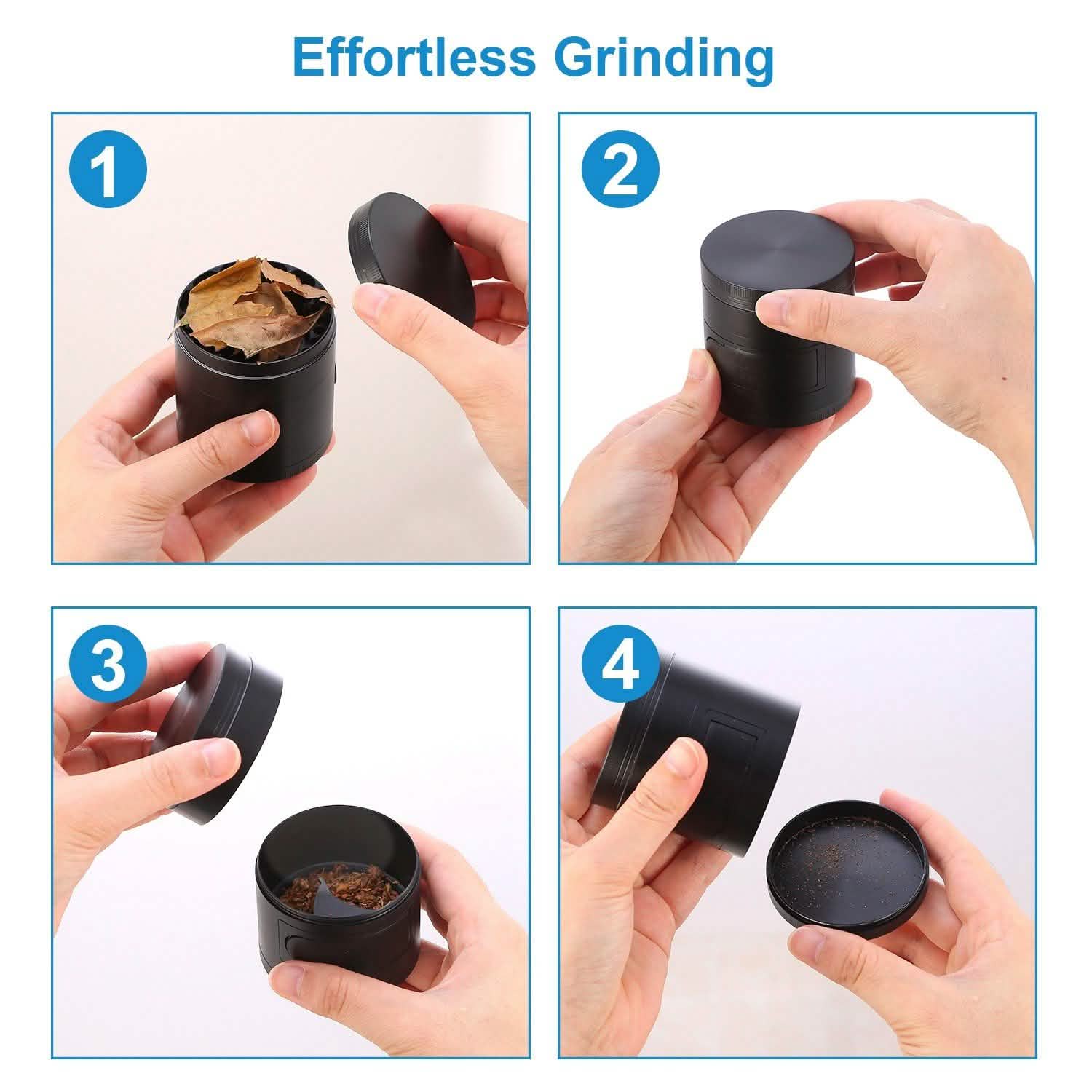 Herb Spice Tobacco Grinder Kitchen Tools & Gadgets - Tophatter Daily Deals