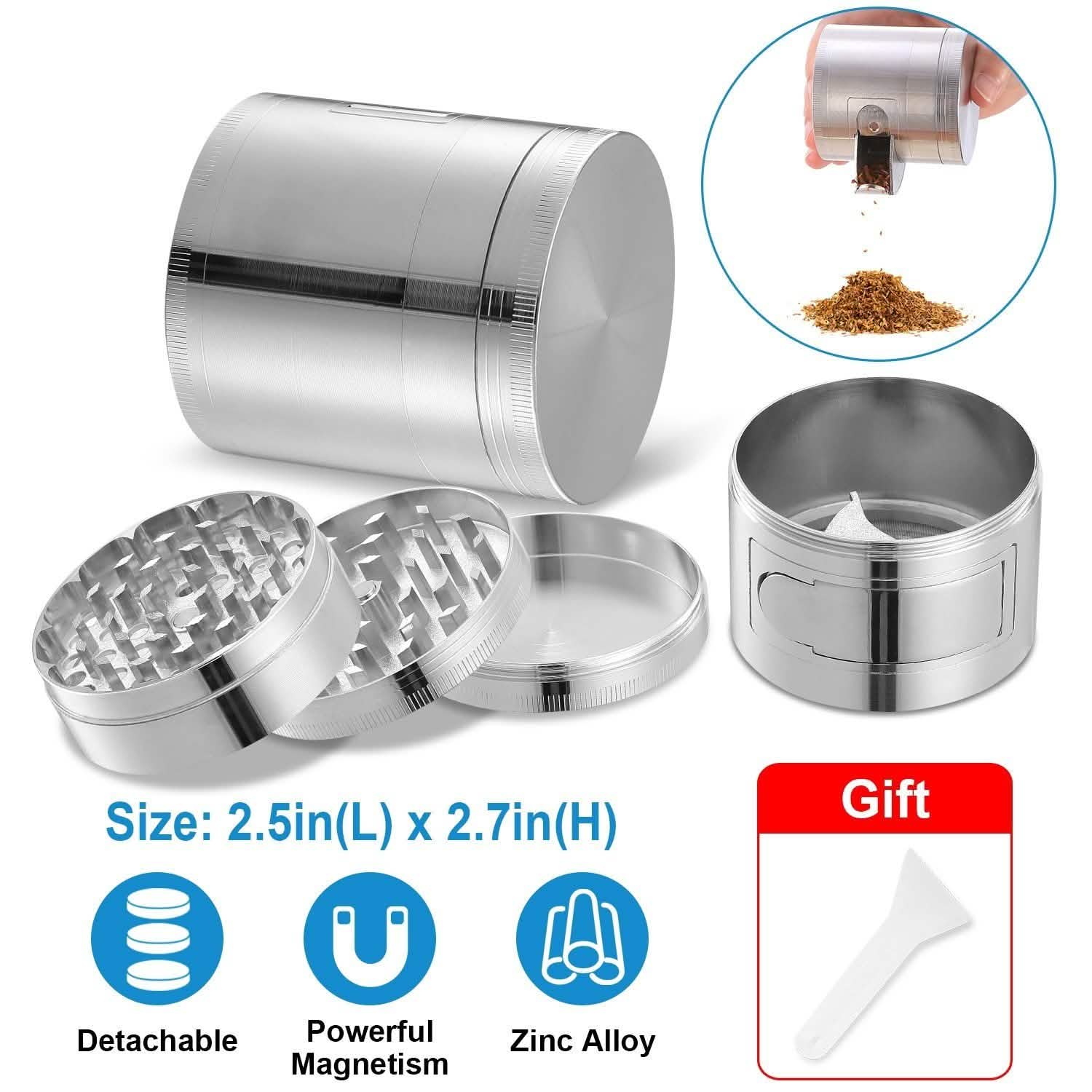 Herb Spice Tobacco Grinder Kitchen Tools & Gadgets - Tophatter Daily Deals
