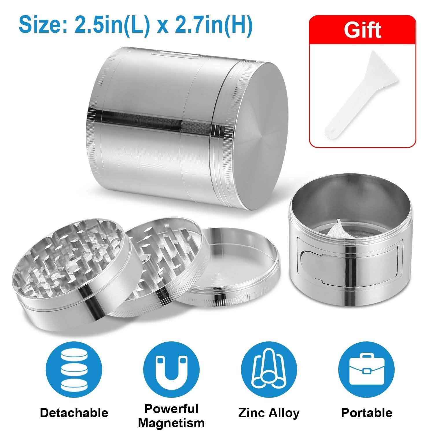 Herb Spice Tobacco Grinder Kitchen Tools & Gadgets - Tophatter Daily Deals