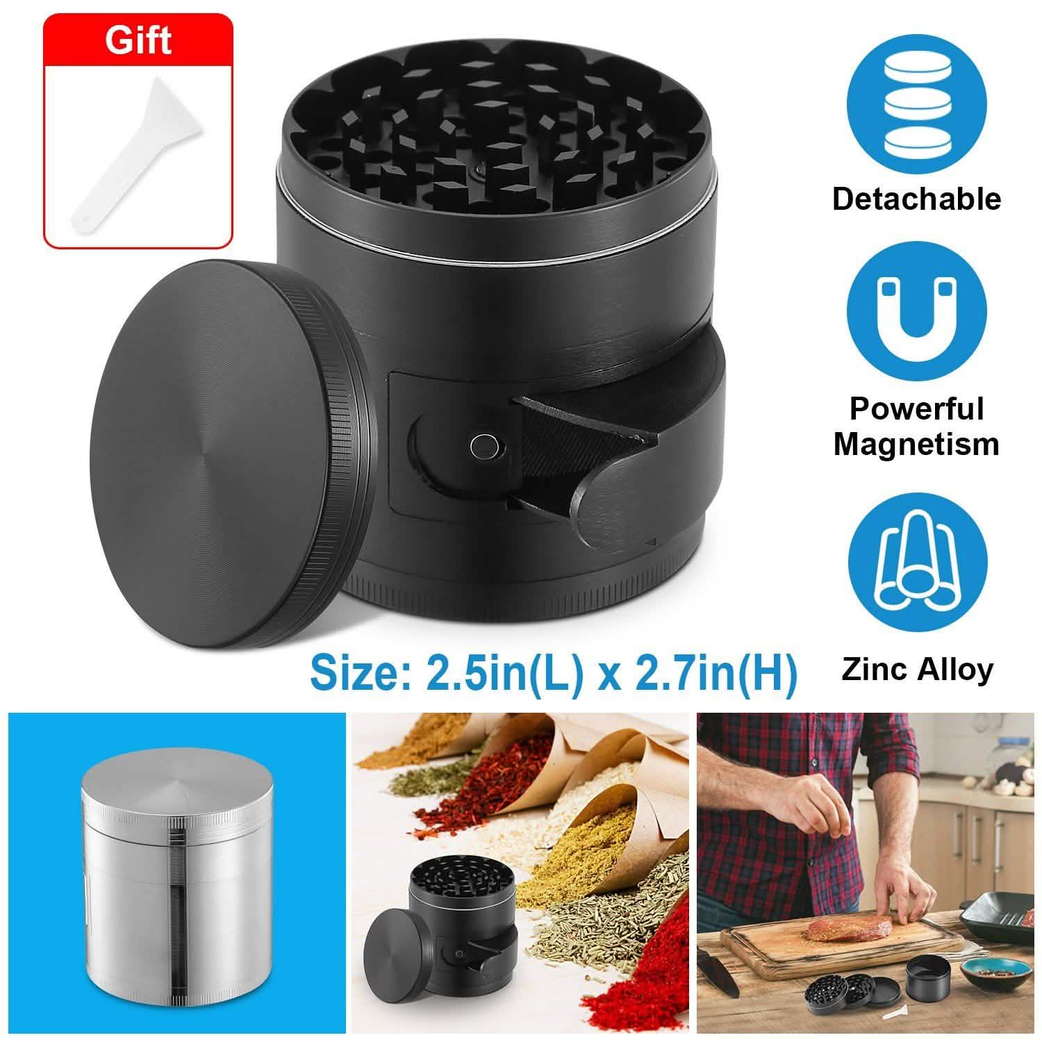 Herb Spice Tobacco Grinder Kitchen Tools & Gadgets - Tophatter Daily Deals