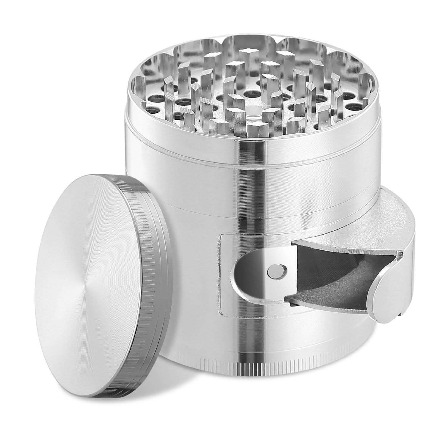 Herb Spice Tobacco Grinder Silver Kitchen Tools & Gadgets - Tophatter Daily Deals