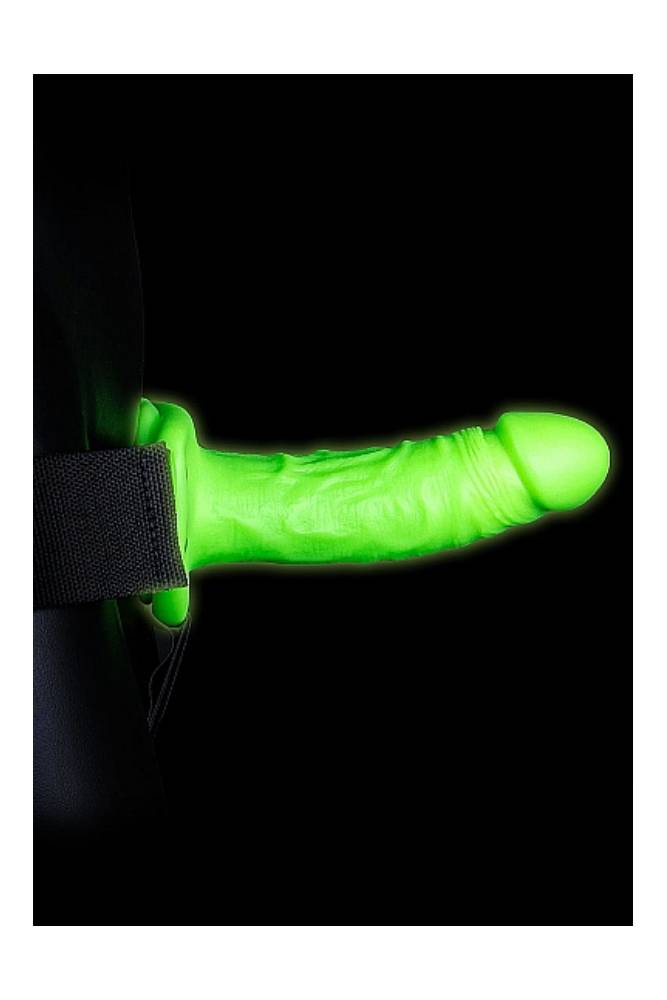 Ouch by Shots Toys - Glow - Realistic Hollow Strap-on Harness 7 Inch - Glow in the Dark Sex Toy - Tophatter Daily Deals